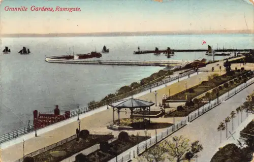 A890 England 1913 Ramsgate Granville Gardens Vintage Postkarte
