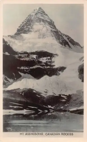 A893 Kanada Mt Assiniboine Canadian Rockies RPPC Postkarte