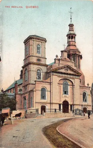 A893 Kanada Quebec The Basilica Vintage Postkarte