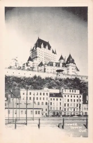 A893 Kanada Quebec Unterstadt Vintage Postkarte