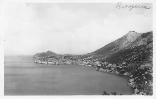 Kroatien Dubrovnik-Ragusa Gesamtansicht Vintage Postkarte