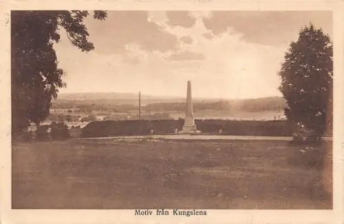 Schweden 1926 Motiv fran Kungslena Denkmal Vintage Postkarte