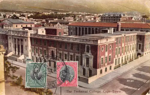 Südafrika 1927 The Technical College Kapstadt Vintage Postkarte