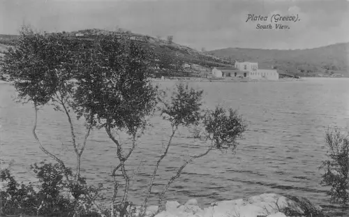 L328 Griechenland Plateau Südansicht Vintage Postkarte