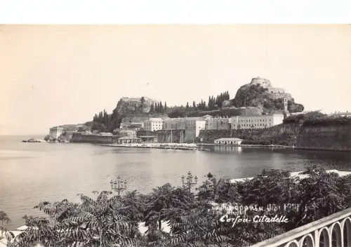 L328 Griechenland Korfu Zitadelle Vintage Postkarte