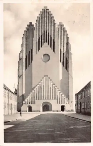 A084 Dänemark 1938 Kopenhagen Grundtvigs Kirche Vintage Postkarte