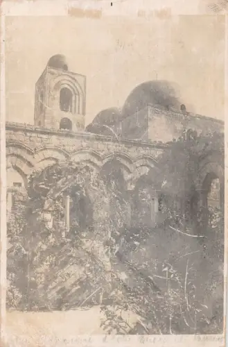 A084 Italien 1929 Taormina Messina Kirche Byzantinischer Stil Vintage Postkarte
