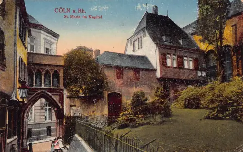 A901 Deutschland Koeln a Rh St Maria im Kapitol Köln Vintage Postkarte