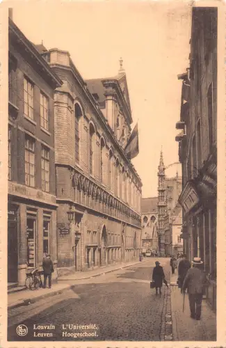 A903 Belgien Louvain Leuven Universität Vintage Postkarte
