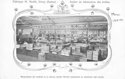 A902 Schweiz Passepartout Nistkasten Fabrik Industrie Postkarte
