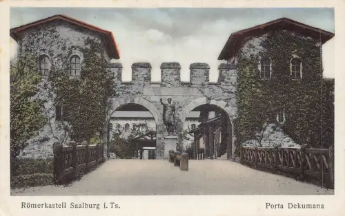 L183 Deutschland 1939 Römerkastell Saalburg i Ts Porta Dekumana Vintage Postkarte