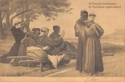 A903 Belgien 1922 Kunst Die Schuster Antonio Piccinni Francisc de Assisi Postkarte