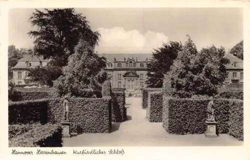 L184 Deutschland Hannover Herrenhausen Kurfürstliches Schloss RPPC Postkarte
