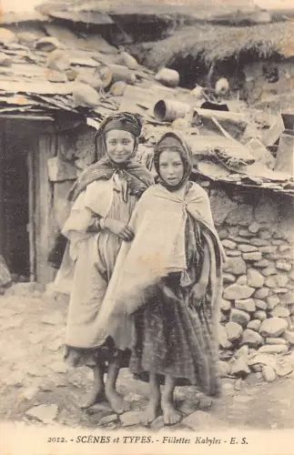 L406 Algerien Szenen et Typen Kabyles Mädchen ethnische Postkarte