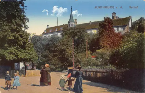 Deutschland Ilsenburg ein Harz Schloss Schloss Kinder Vintage Postkarte