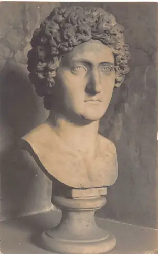 A089 Skulptur Büste Mann Foto von G Pemendarfer Stettmeyer Nachf München AK