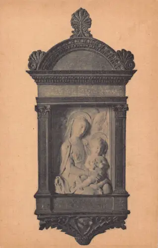 A089 Skulptur Berlin Kaiser Friedrich Museum Madonna von A Rosselino Postkarte