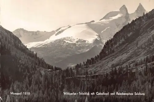 B173 Österreich 1963 Wildgerlos Talschluss Gabelkopf Reischenspitze Salzbu AK