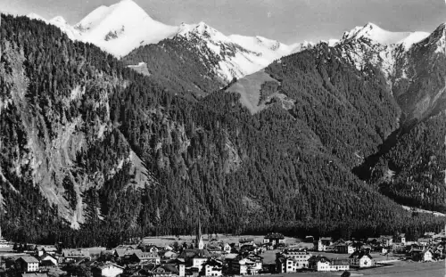 B174 Österreich Mayrhofen Ahornspitze Zillertal Tirol Vintage Postkarte