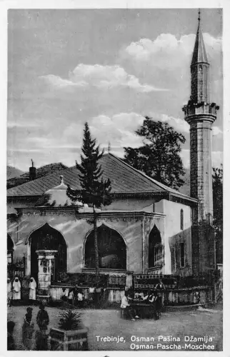 B166 Bosnien und Herzegowina Trebinje Osman Pascha Moschee Vintage Postkarte