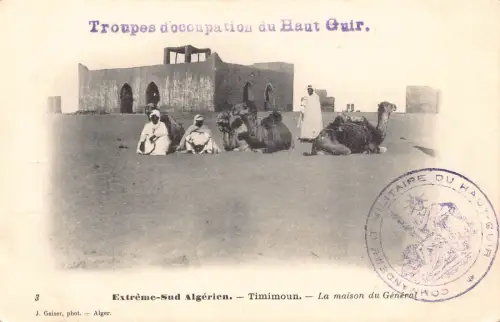 B169 Algerien Extreme Sud Algerien Timimoun Maison du general Natives Postkarte