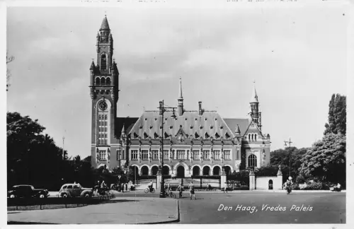 B171 Niederlande Den Haag Hague Vredes Paleis Friedenspalast RPPC Postkarte