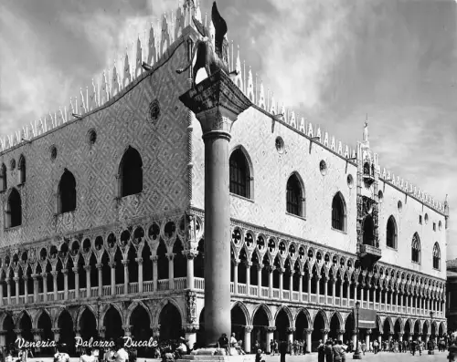 Italien Venedig Venezia Palazzo Ducale Herzogspalast RPPC Vintage Postkarte