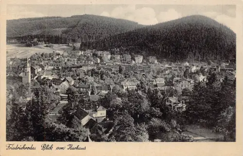 L341 Deutschland Ansicht vom Kurhaus Friedriechroda Vintage Postkarte