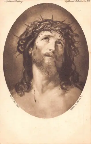 A907 Passepartout Kunst Jesus Christus Nationalgalerie Reni Guido Ecce Postkarte
