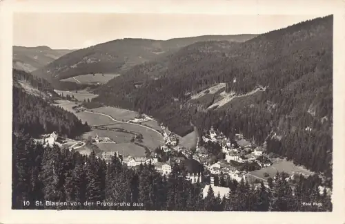 L344 Deutschland St Blasien von der Preensruhe aus alte Postkarte