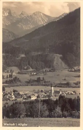 L182 Deutschland 1937 Wertach im Allgäu Vintage Postkarte