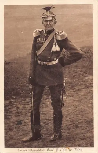 L076 Deutschland 1915 Feldmarschall Graf Haeleleler Uniform Feldpostkarte