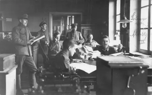 L076 Deutschland 1916 Militär Echtfoto Feldpostkarte