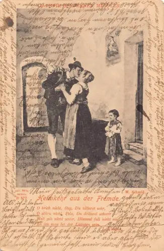 L076 Deutschland 1901 Heimkehr aus dem Ausland Werbepostkarte