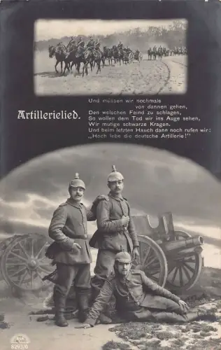 L076 Deutschland 1915 Artillerie 1. Weltkrieg Feldpostkarte