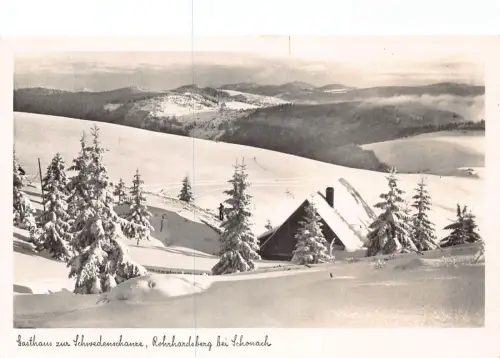 L346 Deutschland Rohrhardsberg Gasthaus zur Schwendenschanze Schnee Ski Postkarte