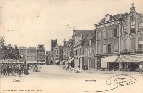 B661 Niederlande Utrecht Vredenburg 1907 Postkarte