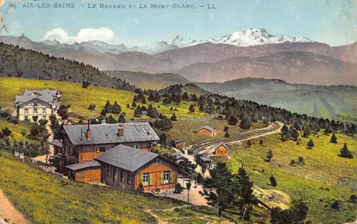 C020 Frankreich, Aix-Les-Bains Le Revard et le Mont-Blanc 1913 alte Postkarte