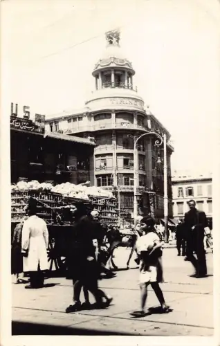 B664 Ägypten Kairo Malika Farida Suare Ureinwohner Obstwagen RPPC Postkarte