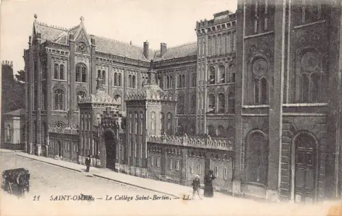 C021 Frankreich, Saint Omer Le College Saint-Berlin Vintage Postkarte
