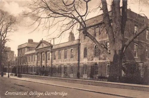 B182 England Emmanuel College Cambridge Vintage Postkarte