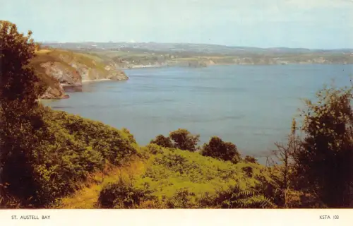 B181 England St Austell Bay Vintage Postkarte