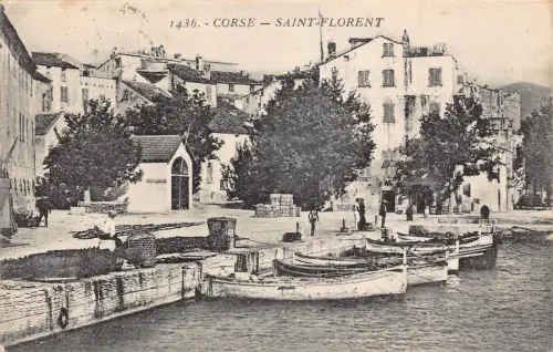 A913 Frankreich 1936 Corse Saint Florent Boote Vintage Postkarte