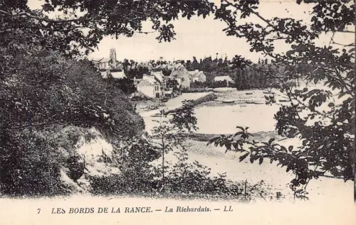 C021 Frankreich, Les Bords de la Rance La Richardais Vintage Postkarte