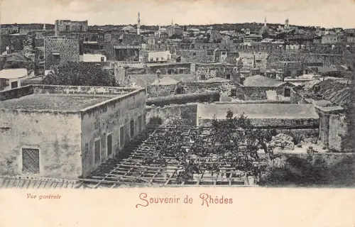 B667 Griechenland Souvenir de Rhodes Gesamtansicht Postkarte