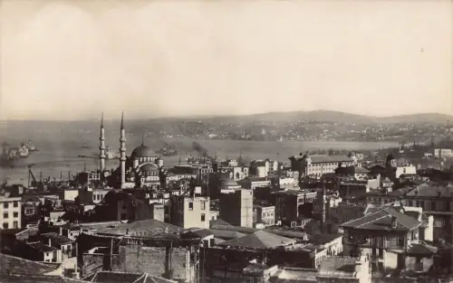 A915 Türkei Istanbul Yeni Cami Moschee RPPC Postkarte