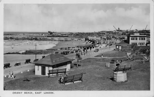 A915 Südafrika Orient Beach East London RPPC Vintage Postkarte