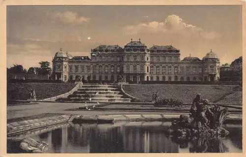 L188 Österreich Wien Wien Schloss Belvedere Vintage Postkarte