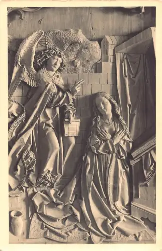 L194 Deutschland Tilmann Riemenschneider's Marienaltar Creglingen Engel Postkarte