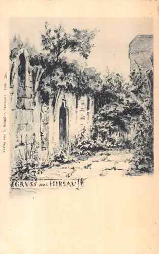 L194 Deutschland Gruss aus Kloster Hirsau Vintage Postkarte